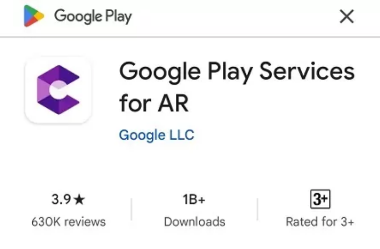 Google Play Services for AR